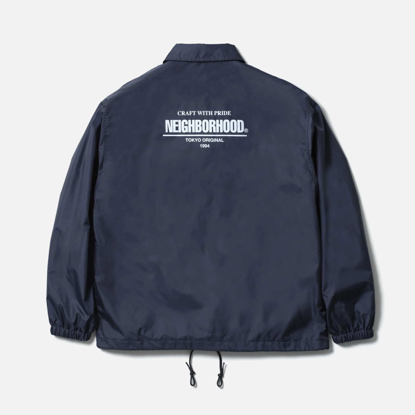 -(B4d01)-NEIGHBORHOOD  WINDBREAKER JACKET-1 教練外套 黑色-252TSNH-JKM01