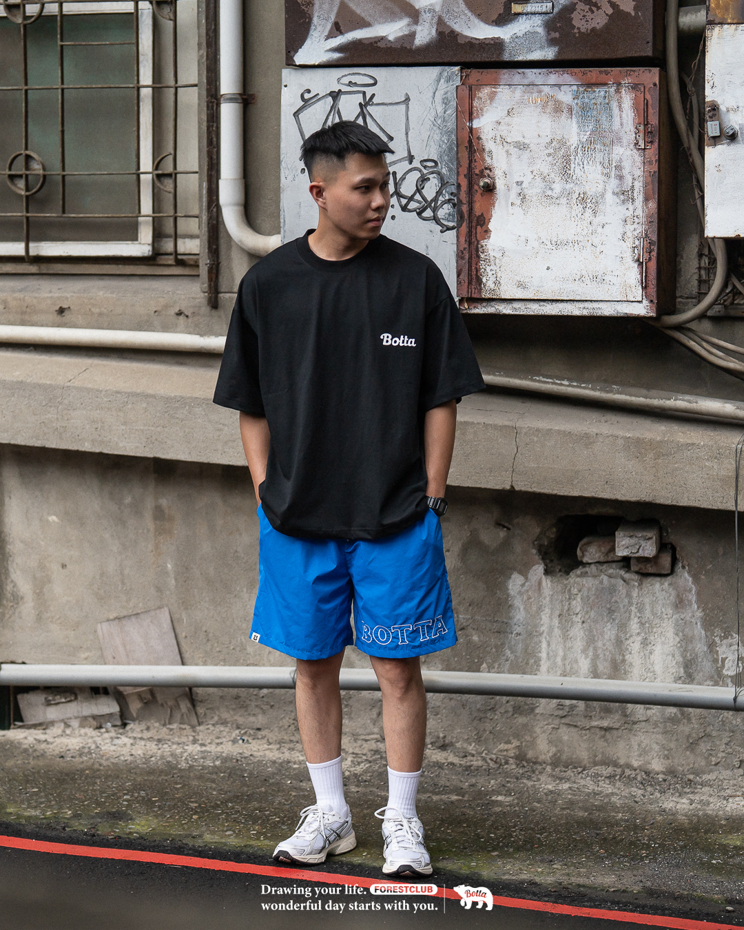 #現貨 BOTTA Sorona 涼感 速乾 寬鬆落肩 立體硅膠 小LOGO 五色 22322