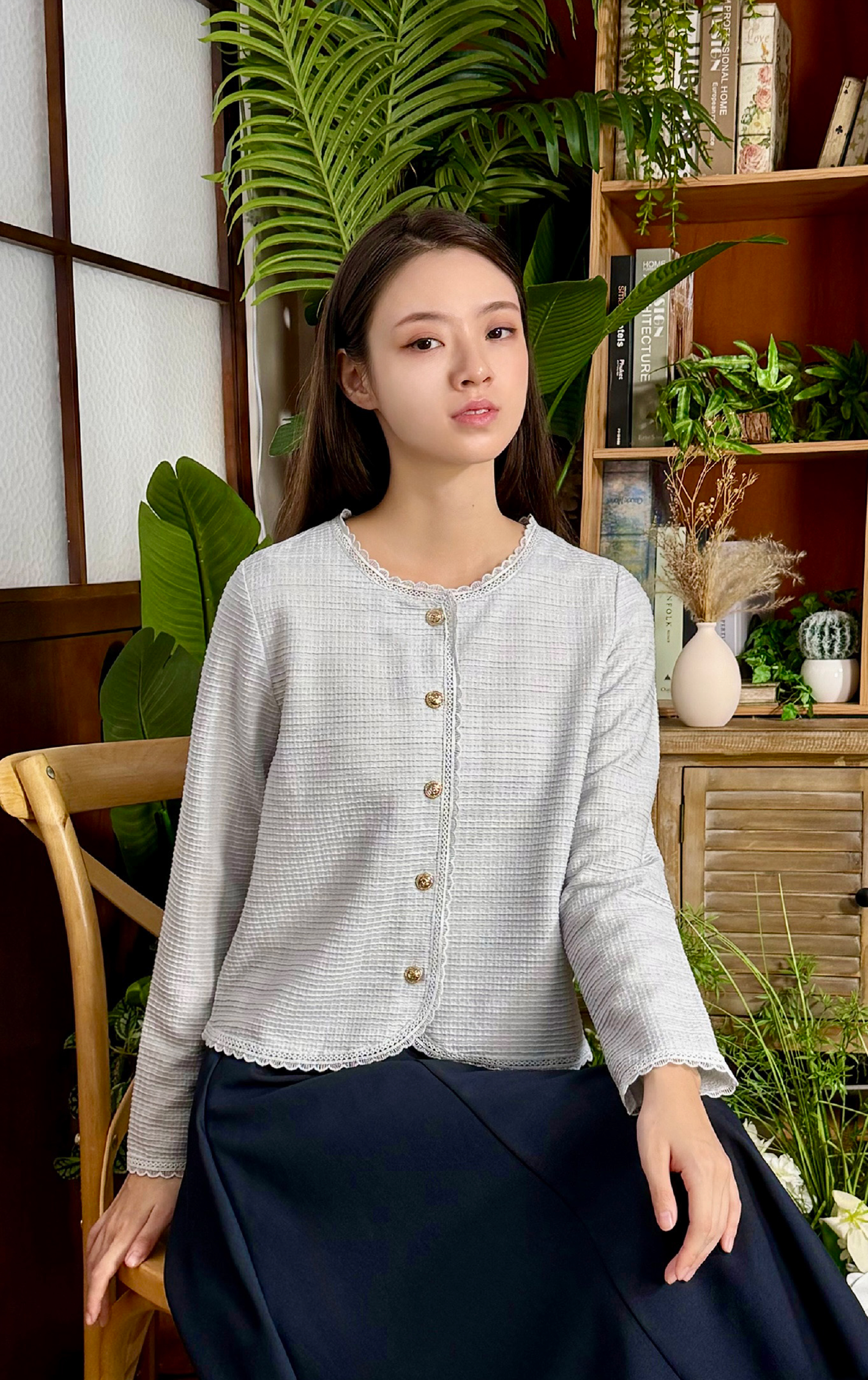 Lace Knitted Jacket CD0626