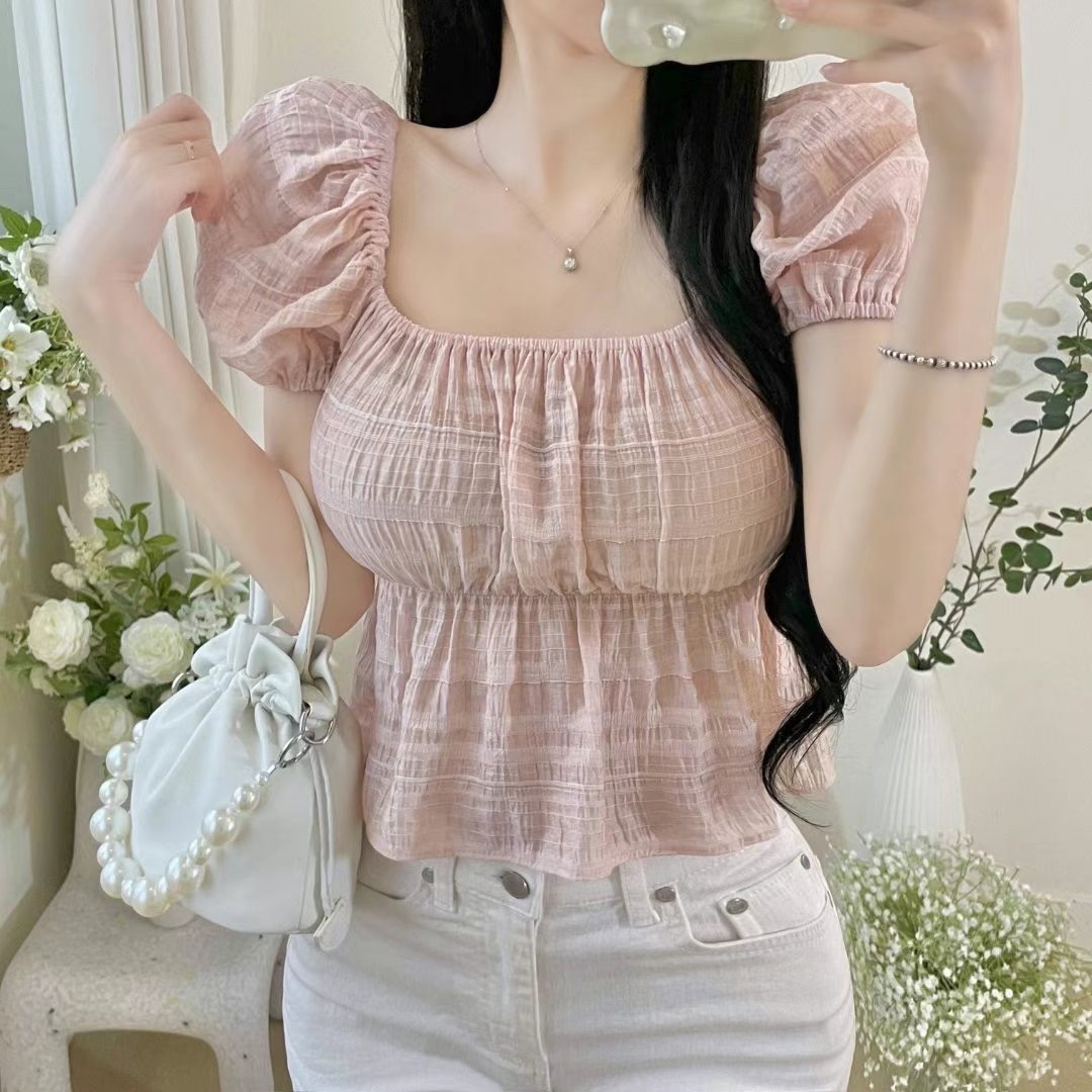 後綁蝴蝶結女神風小上衣