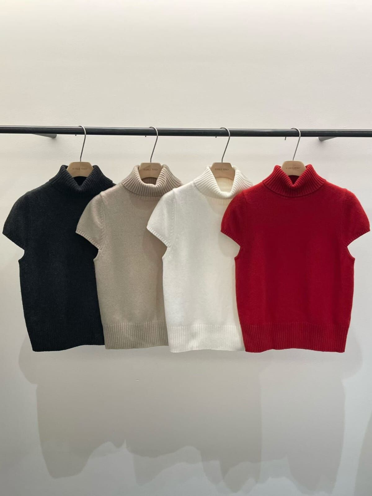 OB5107 100%羊毛企領雞翼袖上衣