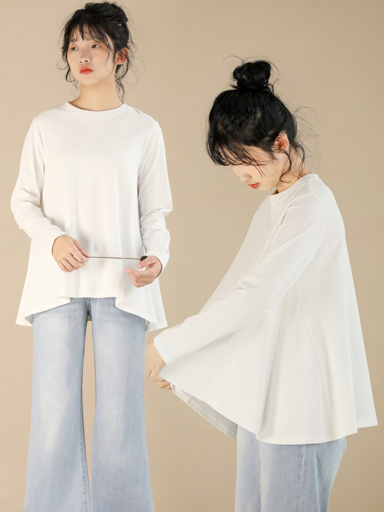 寬鬆純棉長袖T
