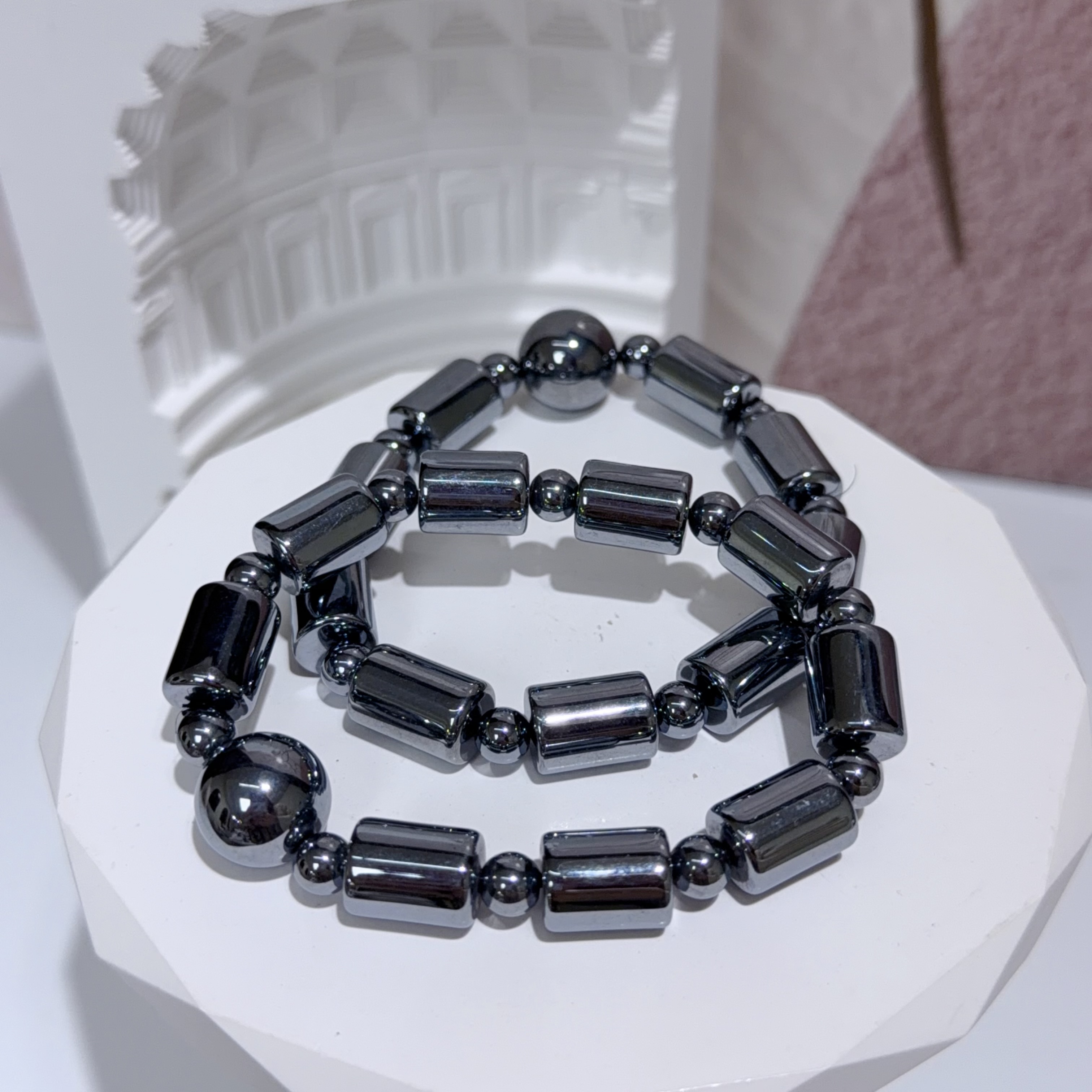 太赫茲桶珠圓珠手串 9+mm