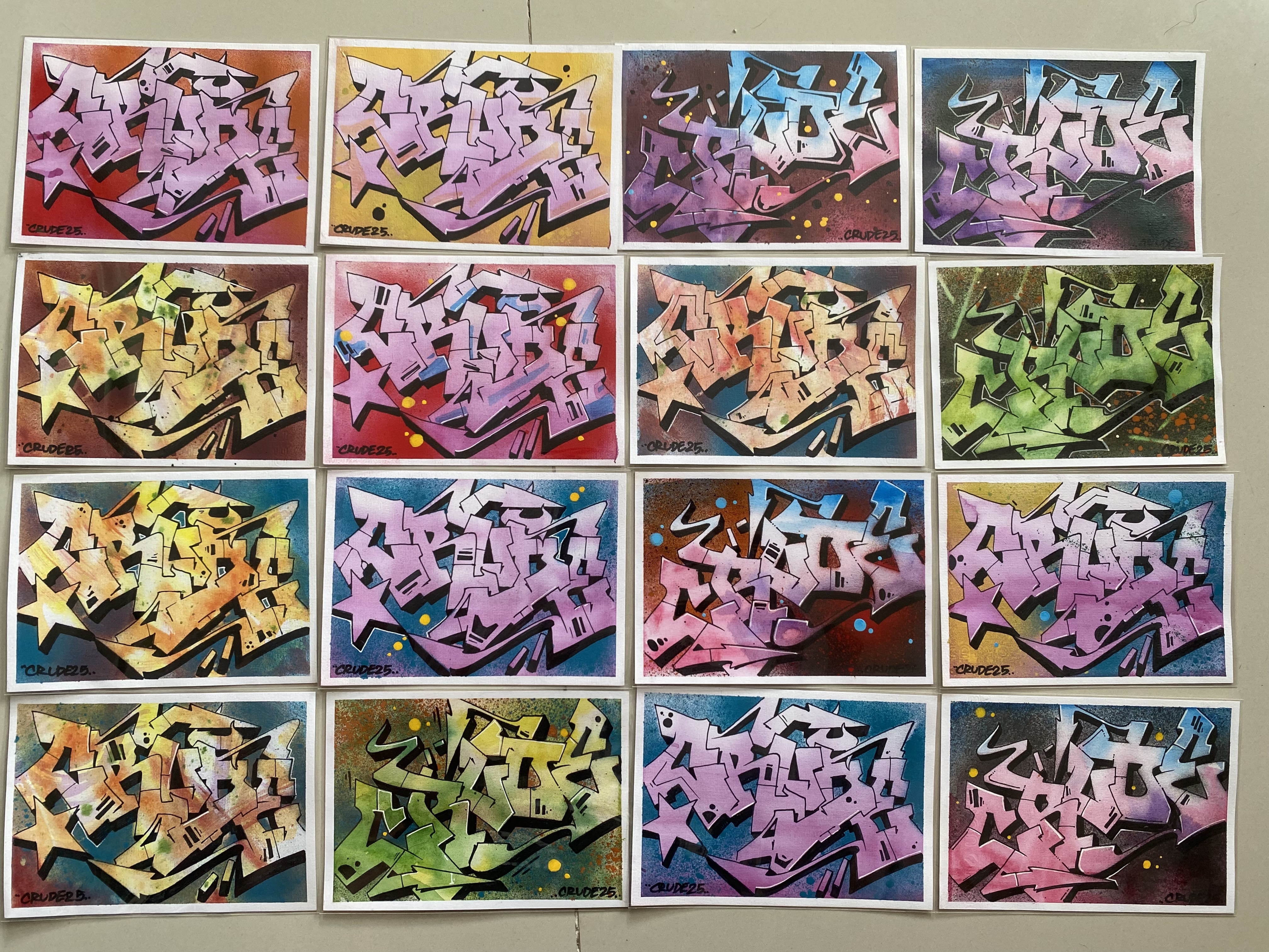 Crude Handmade Postcard