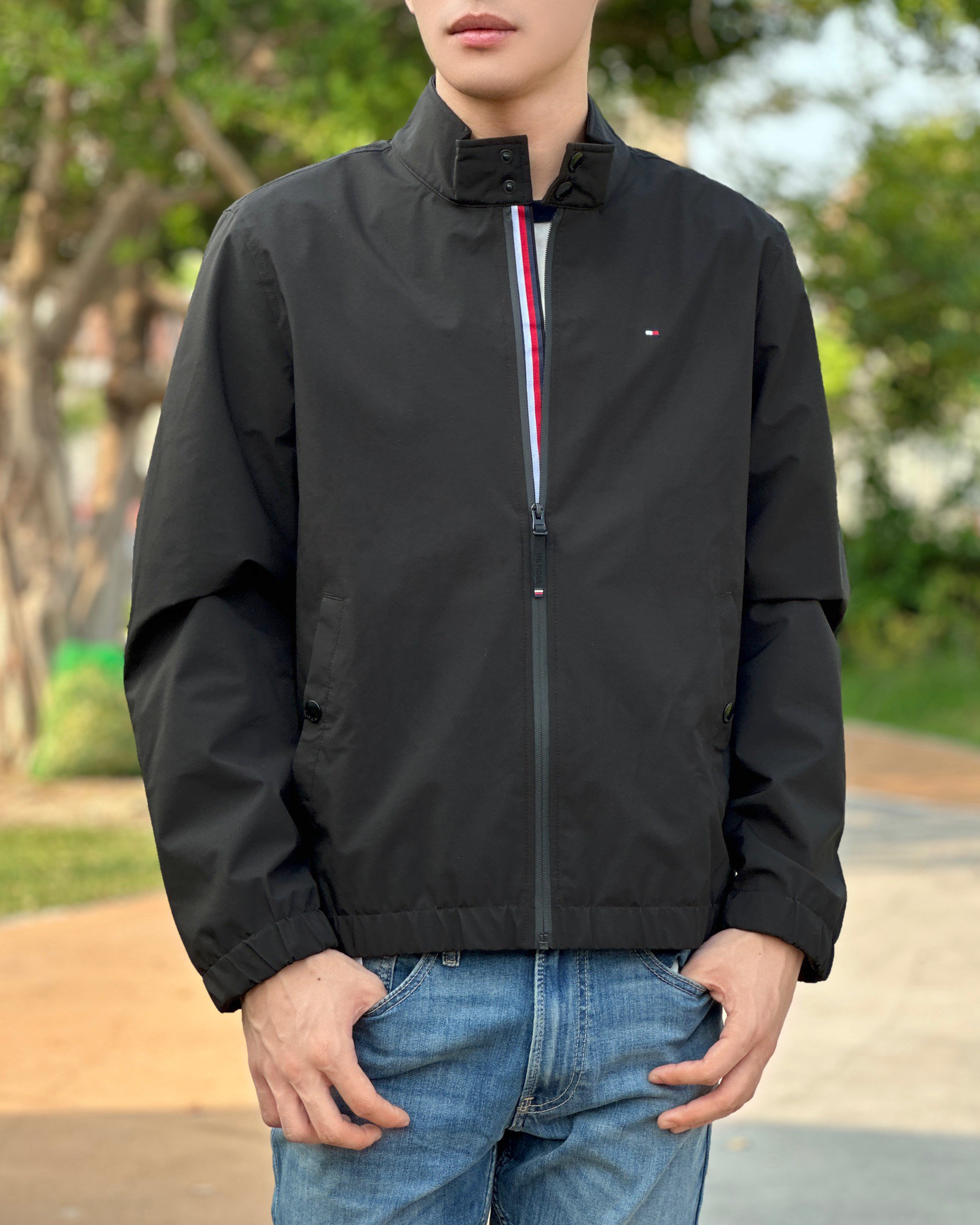 Tommy Hilfiger 防風 防潑水 立領外套 防風外套