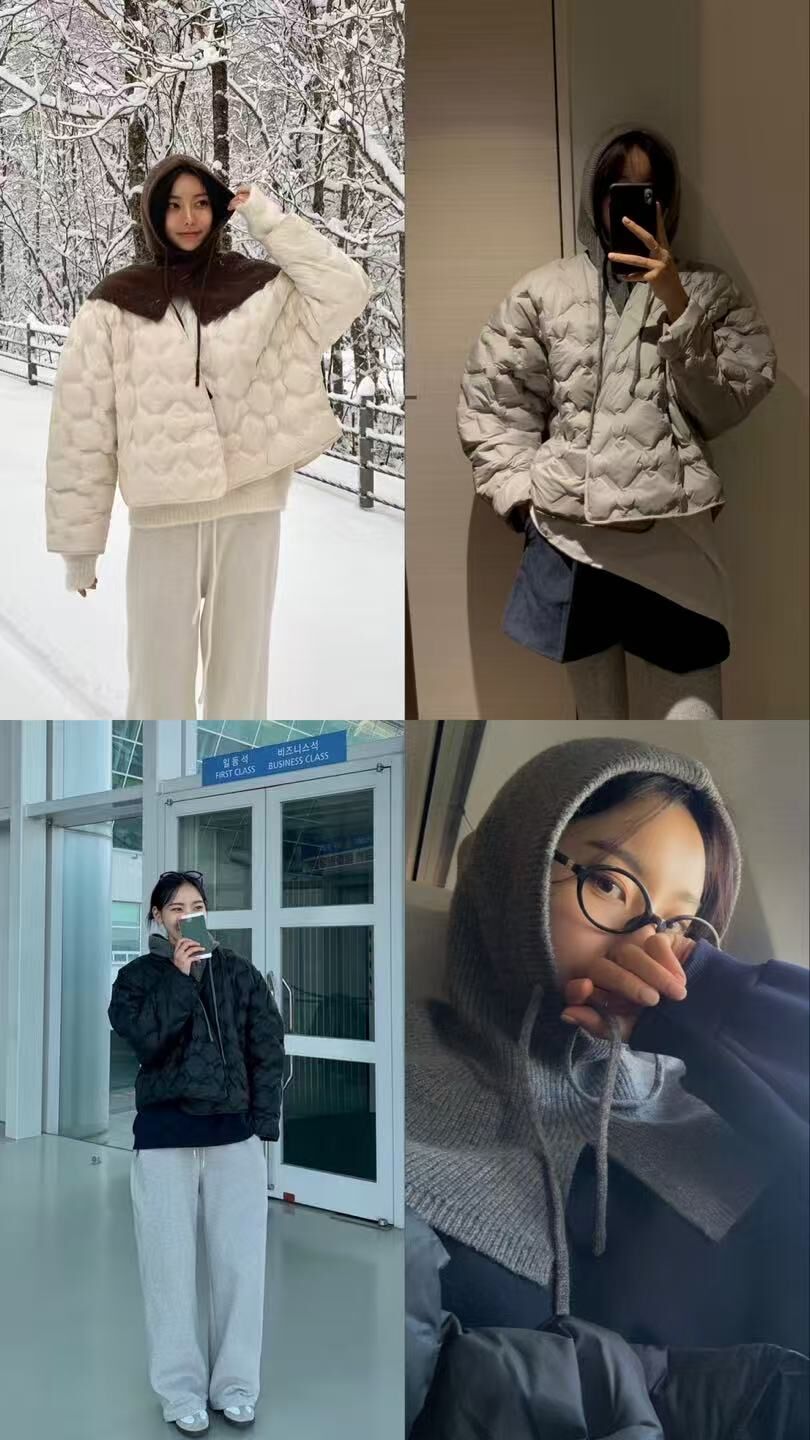 OB5103 可拆帽100%鴨絨V領外套