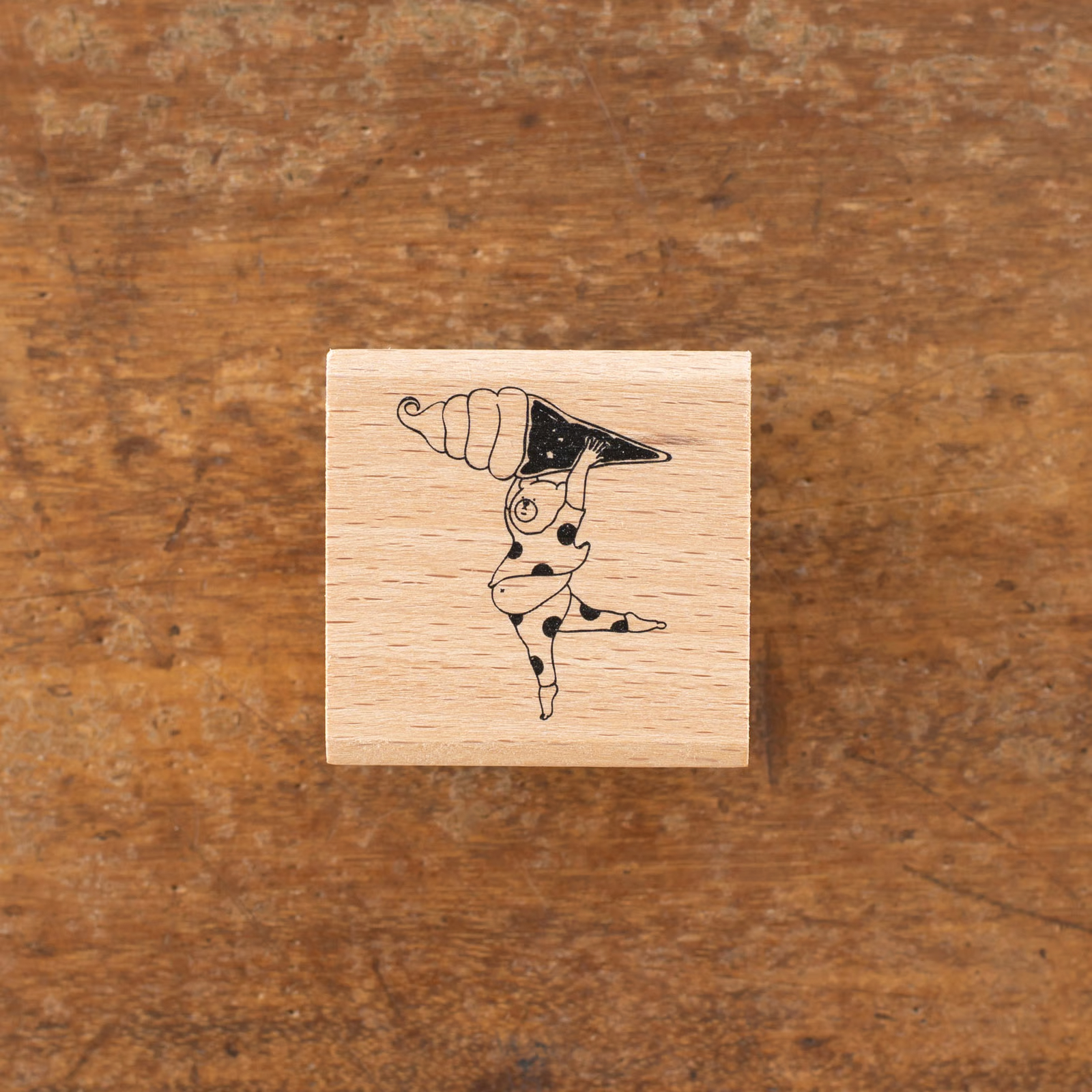 手紙社 × yuichi｜霜淇淋奶油熊｜木頭章/ 手紙社 / JAPAN