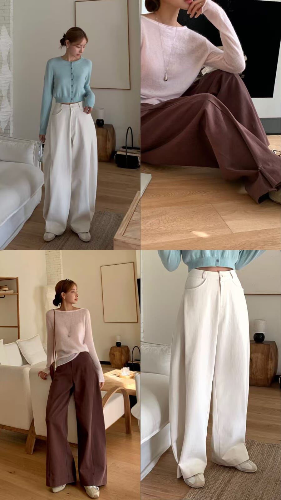 OB5115 A字寬鬆顯瘦休閒長褲