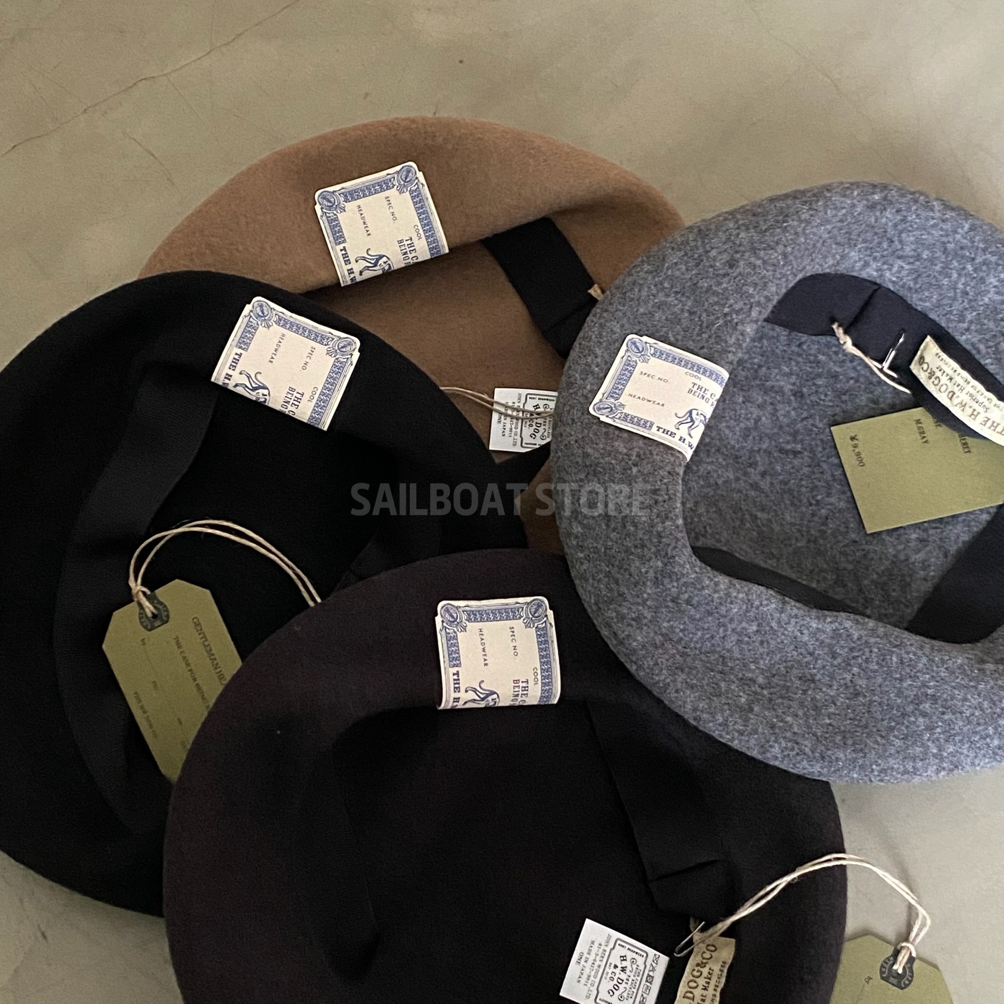 #現貨 🇯🇵日本 秋冬款 THE H.W. DOG & CO. BASIC BERET 經典羊毛貝蕾帽