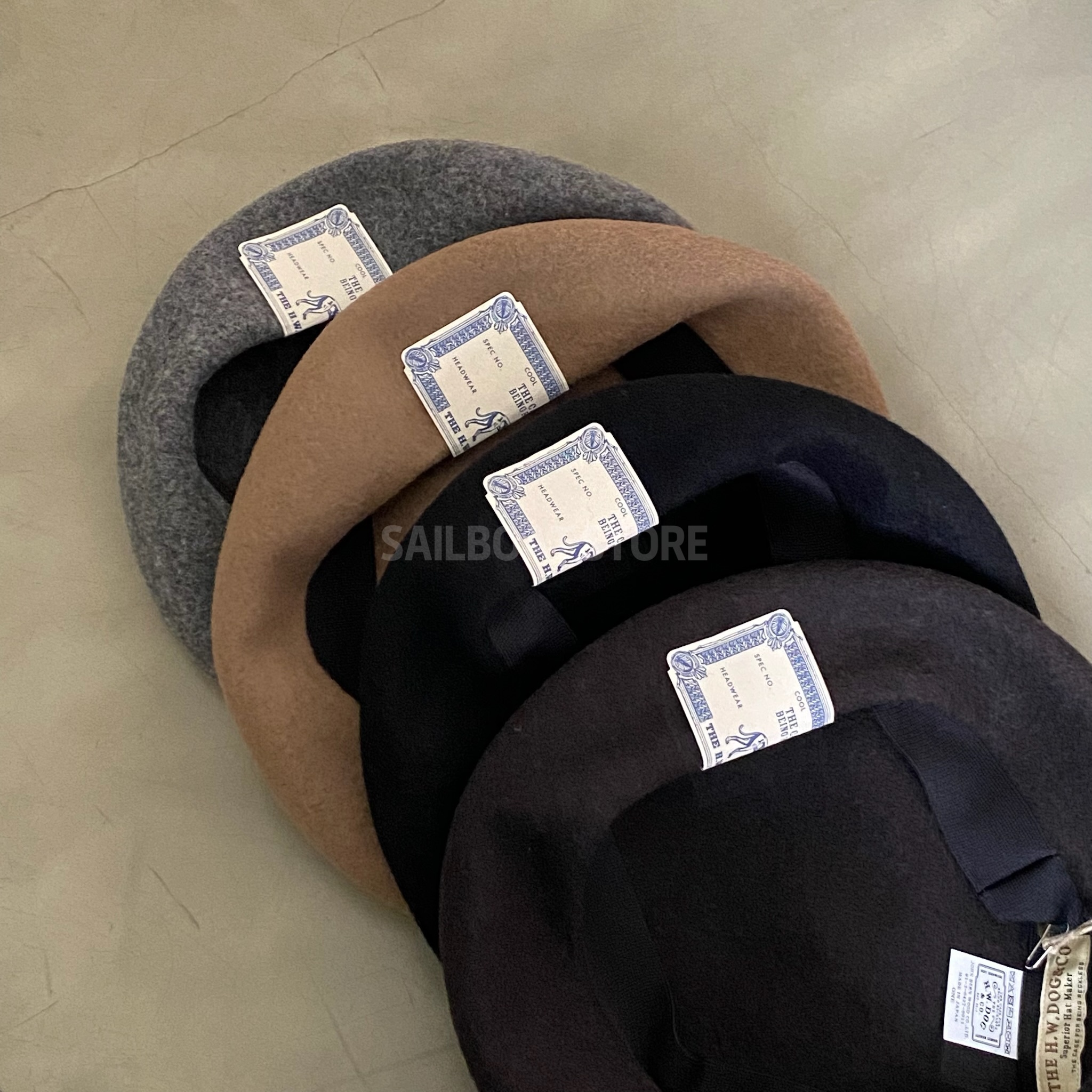 #預購 🇯🇵日本 秋冬款 THE H.W. DOG & CO. BASIC BERET 經典羊毛貝雷帽