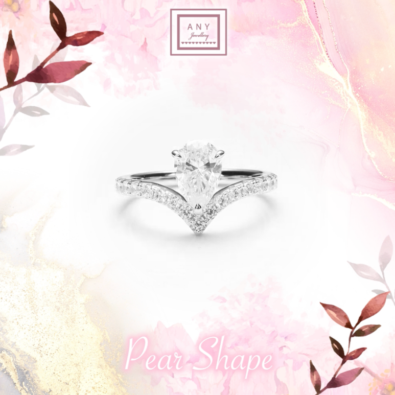 AP17 R6470 1.5CT Pear Shape Ring $380
