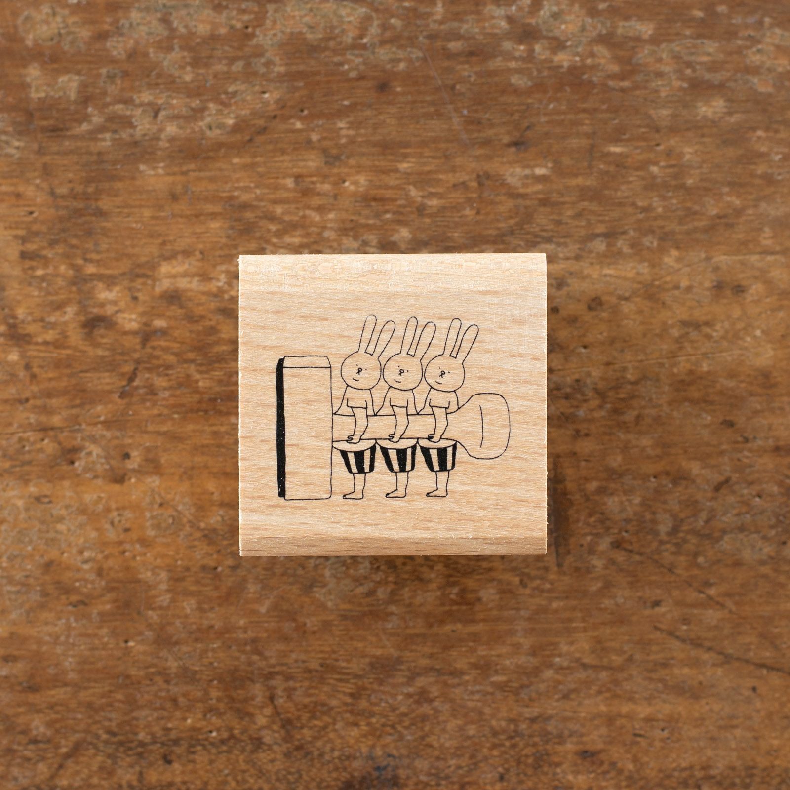 手紙社 × yuichi｜印章兔｜木頭章/ 手紙社 / JAPAN