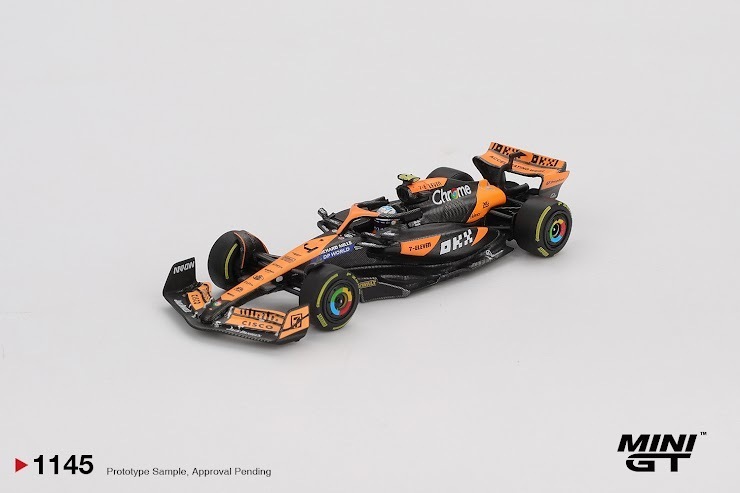 PO-$107 * MINI GT * 1:64 1145 McLaren MCL38 #4 Lando Norris 2024 F1 2024 Hungarian GP 2nd Place [OD45950]