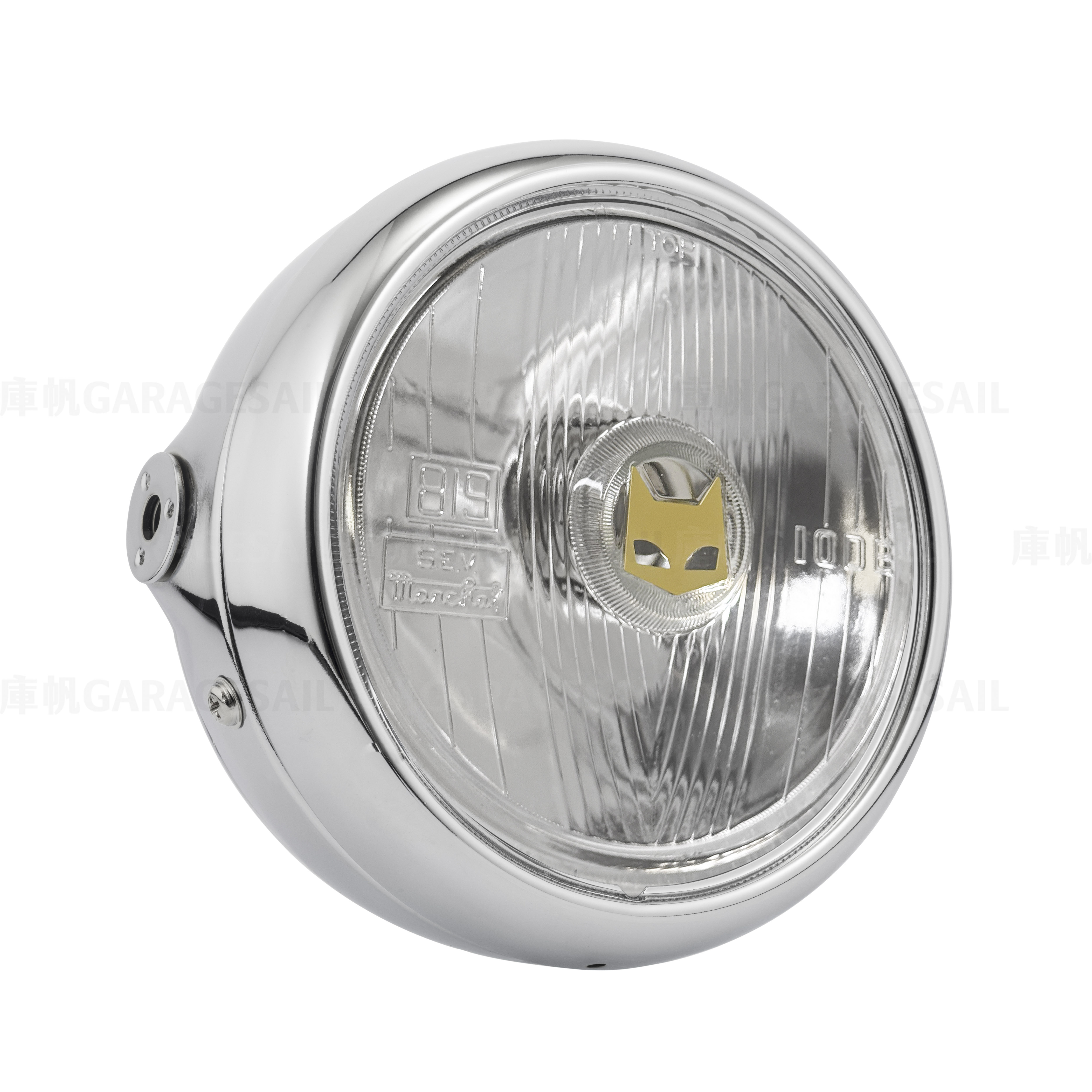 5.75" Side Mount Headlight Marchal 819 - Chrome