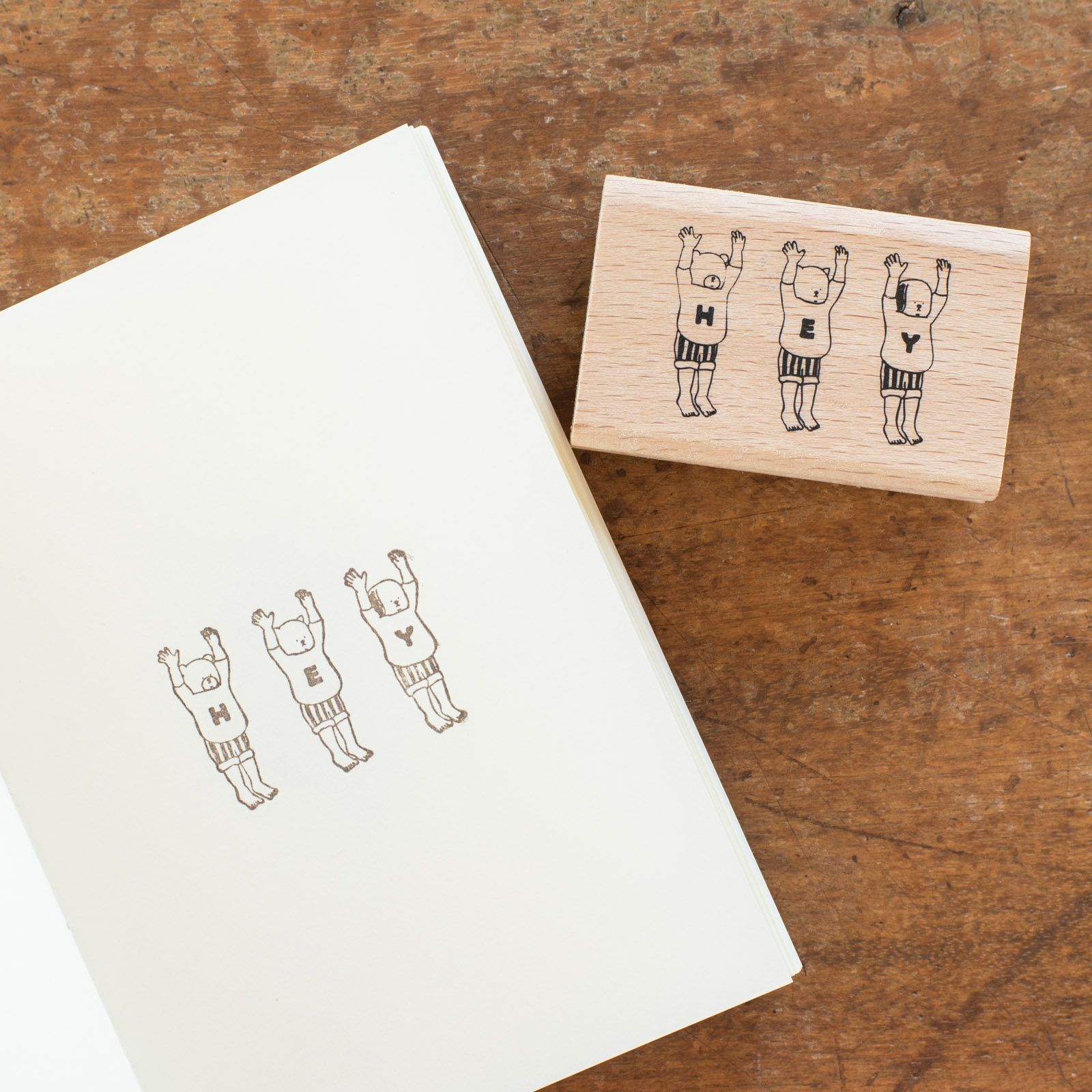 手紙社 × yuichi｜「HEY」木頭章/ 手紙社 / JAPAN