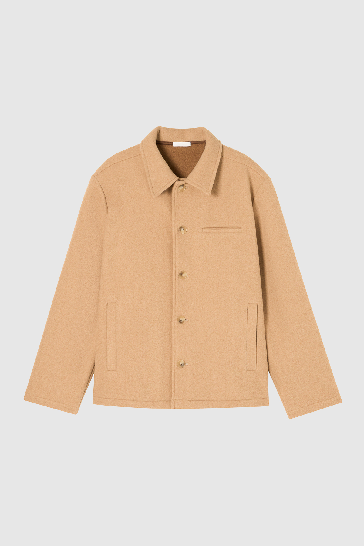 BRUSH 絨毛外套 男（卡其）