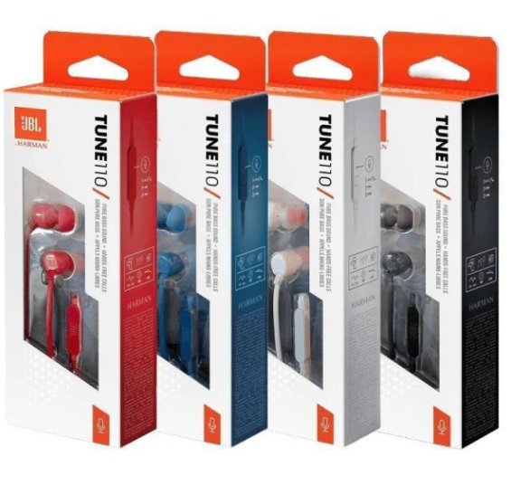 JBL 入耳式有線耳機 T110