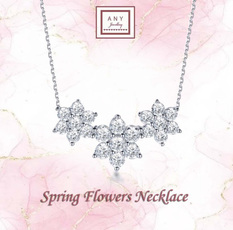 AP29 N2491  Spring Flowers Necklace $380