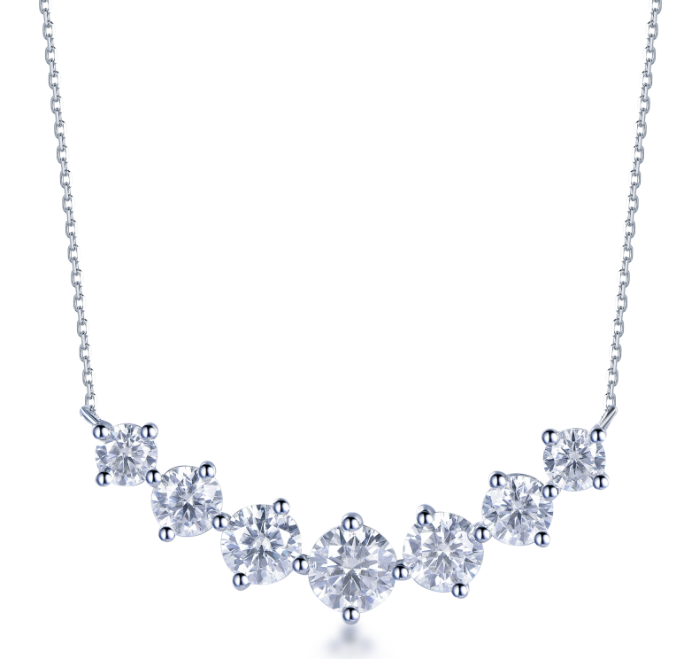 AP32 N2498  1 Carat Smile Necklace $380