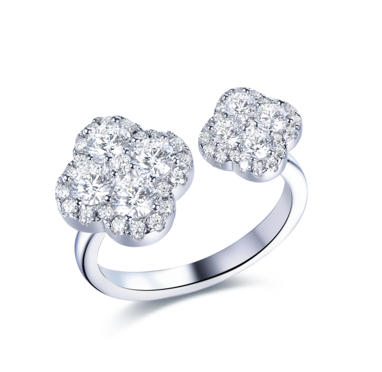 AP34 R6778 Lucky Clover Ring $380