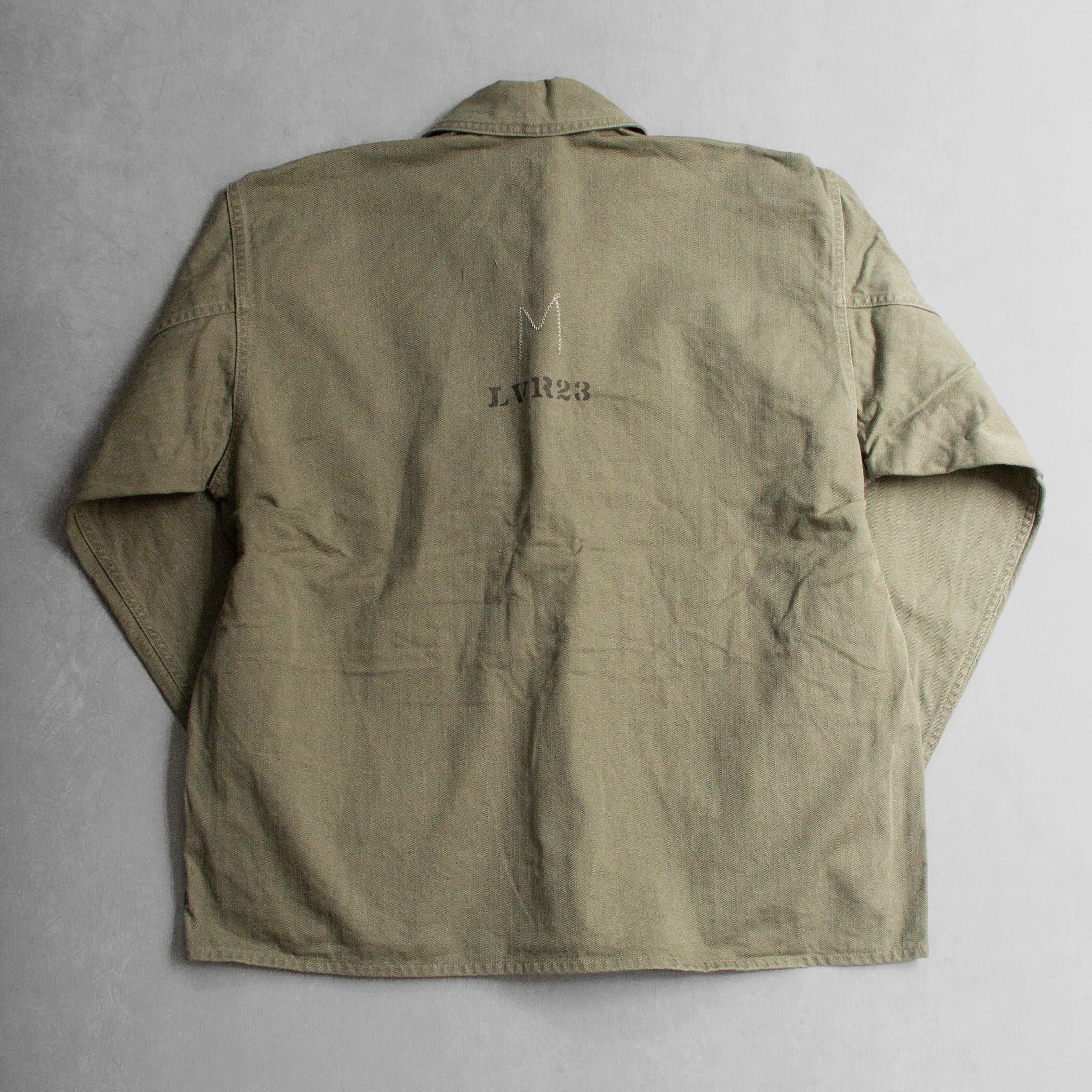 CORONA UTILITY M-44 PULLOVER JACKET 人字紋 軍綠 套頭 長袖 襯衫