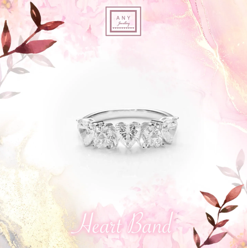 AP35 R6471 Heart Band Ring  $380