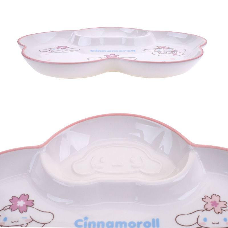 Cinnamoroll 陶瓷碟連醬料隔 9-8219-2