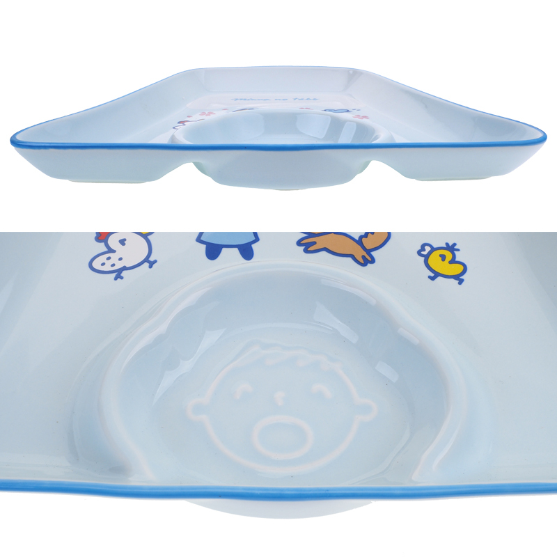 Minna No Tabo 陶瓷碟連醬料隔 9-8219-1