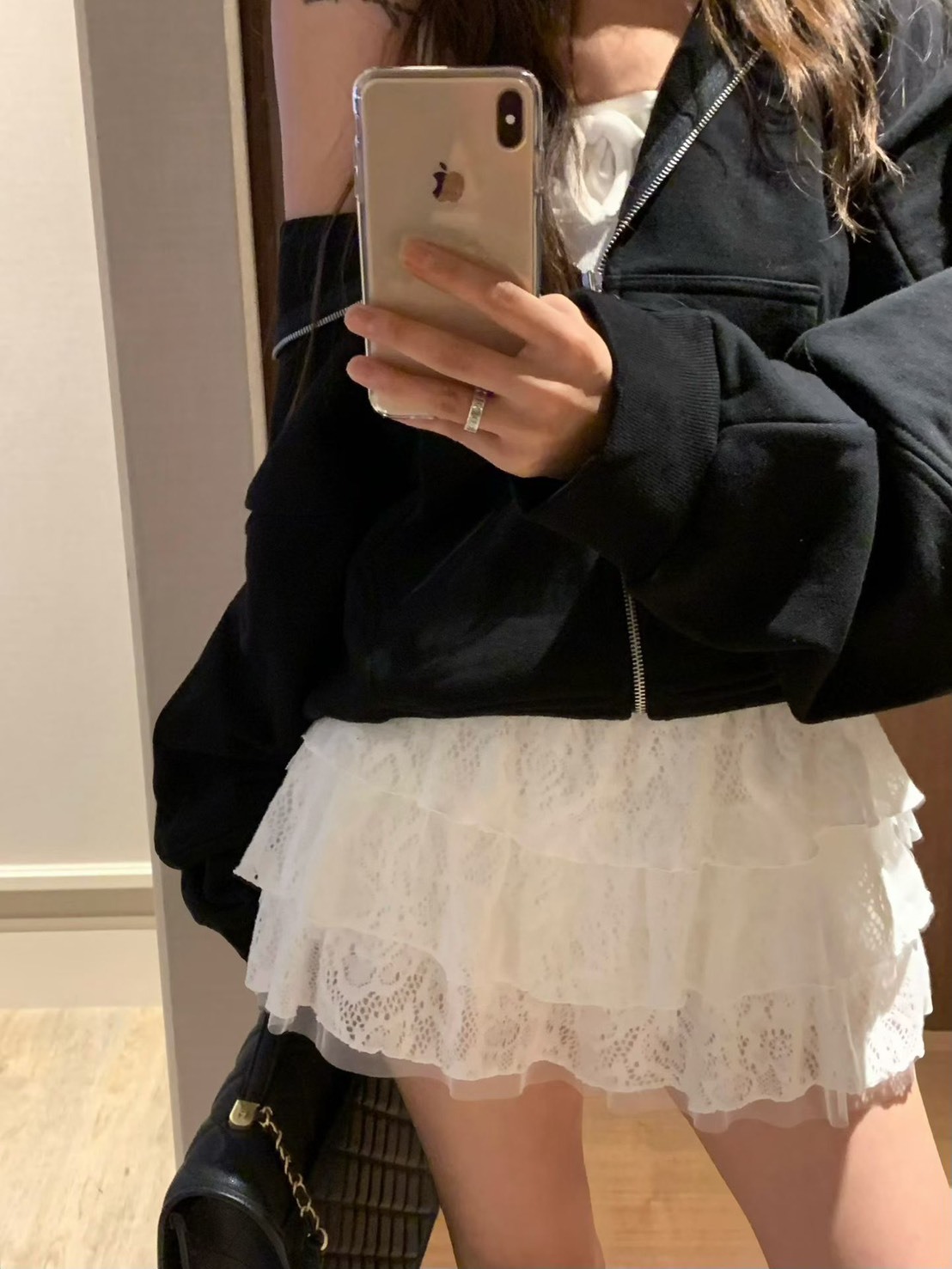 蛋糕紗蕾絲短褲裙