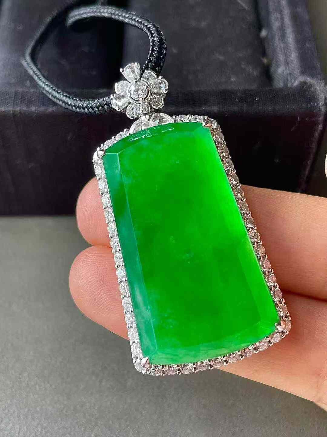 翡翠冰陽綠無事牌,天然翡翠A玉, 緬甸玉, Jade, Jadeite