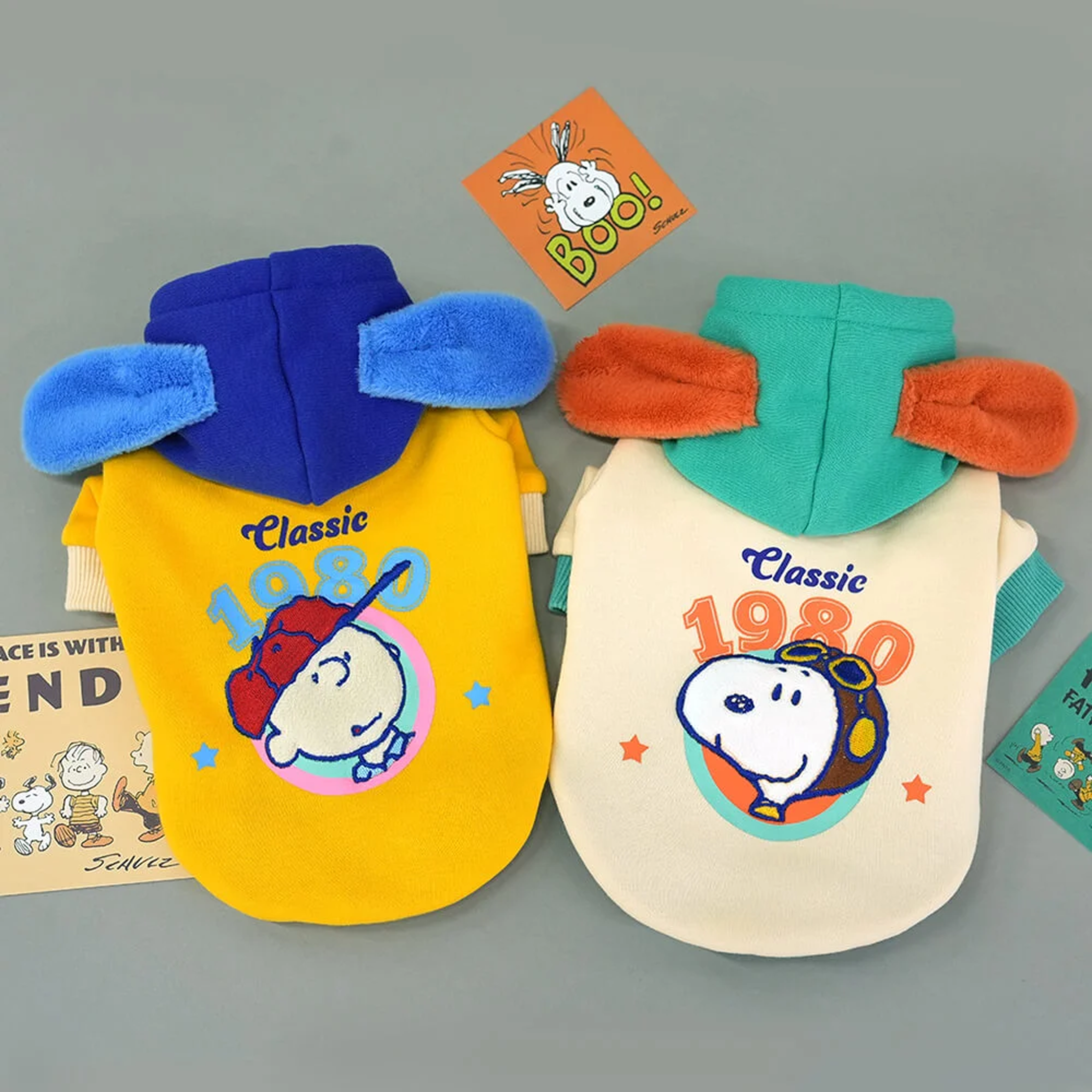 Parisdog - 史努比1980經典撞色帽T