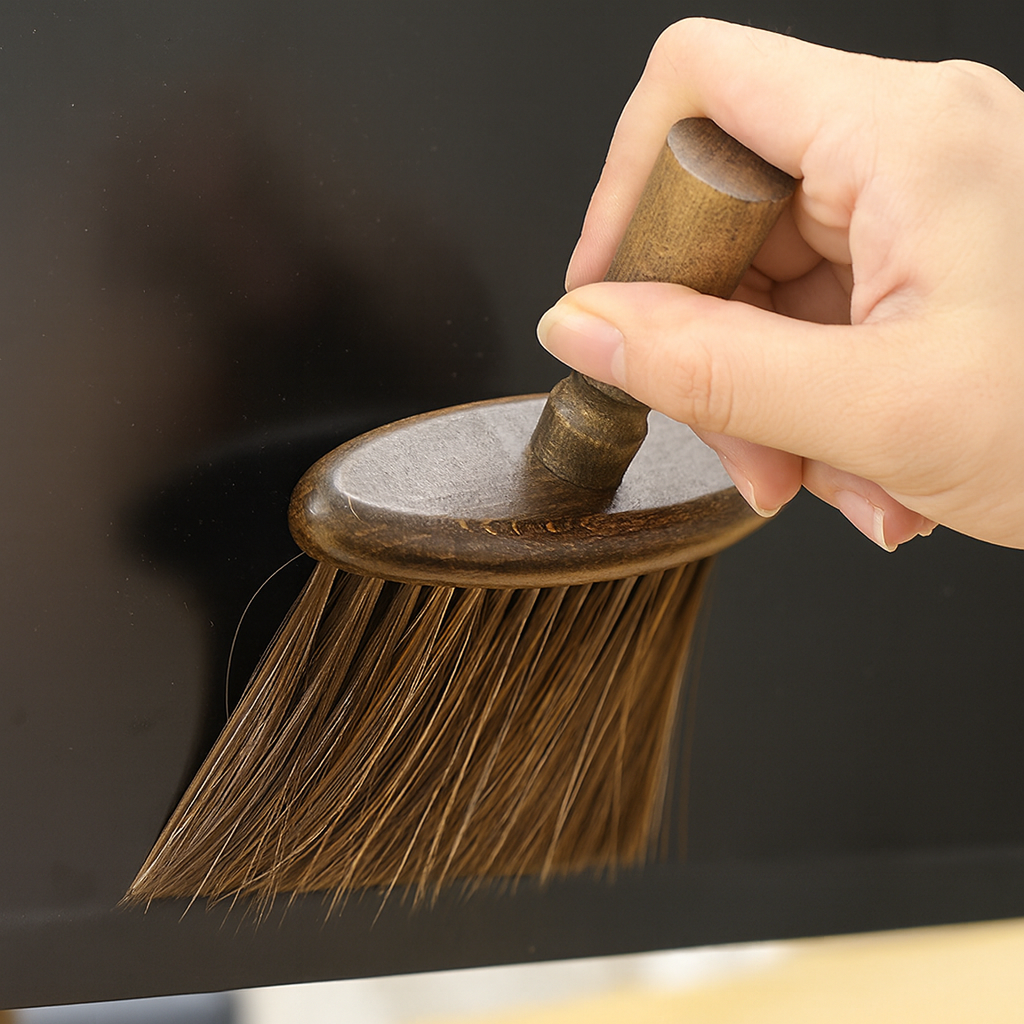 【綠印生活】縫隙清潔刷 - 胡桃木