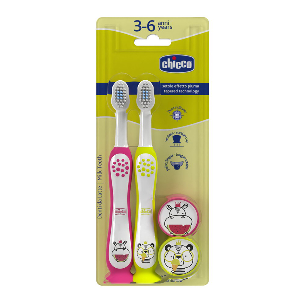 兒童成長牙刷2入