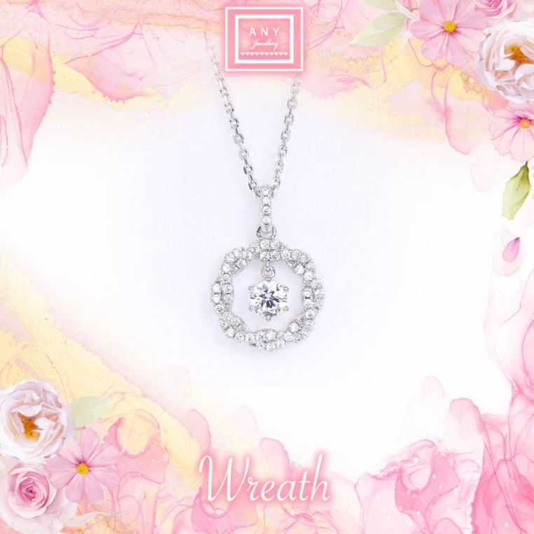 AP47 N2357 BBQB-N Wreath Necklace 0.5CT $380