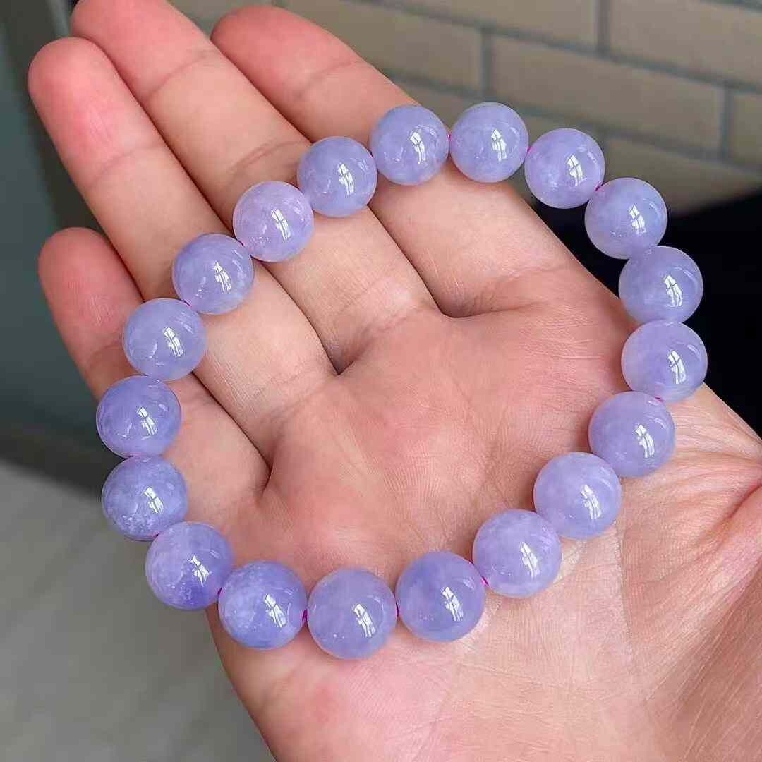 1075550 翡翠冰種紫羅蘭手串 (10.1mm直徑)