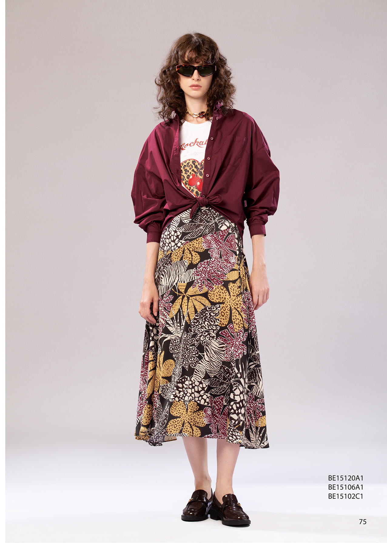 BE15106A1 甜酷繆思高磅微合身印花上衣