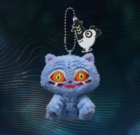 E01. KPop Demon Hunters Plush Keychain - Derpy and Sussie 毛絨鎖匙扣