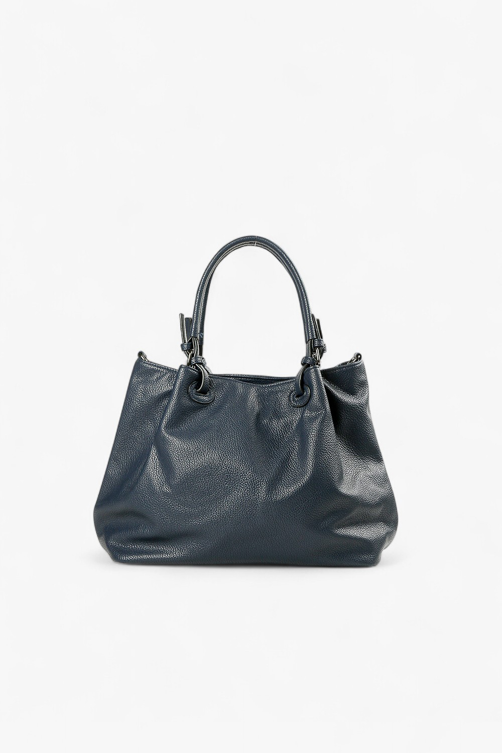 HEX 仿真皮大托特包 深藍