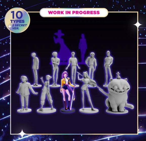 E07. KPop Demon Hunters Vinyl Figure Blind Box Set 公仔盲盒套裝 (Huntr/x or Saja Boys Set)