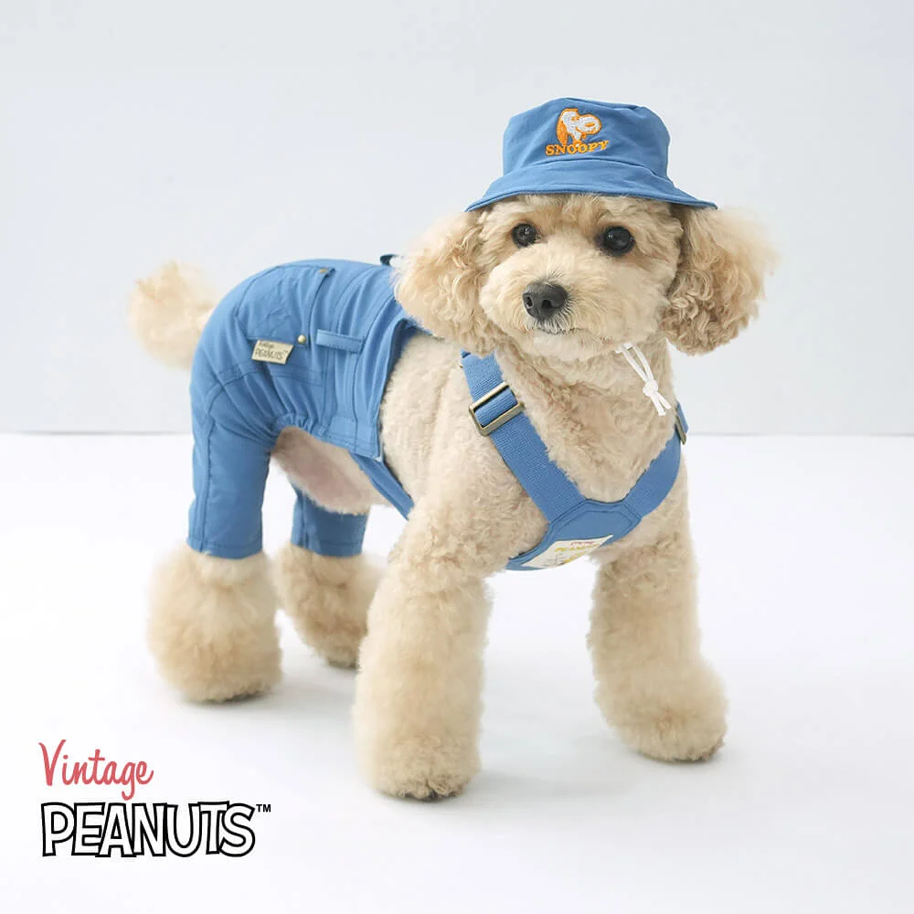 Parisdog - 史努比復古吊帶褲套裝