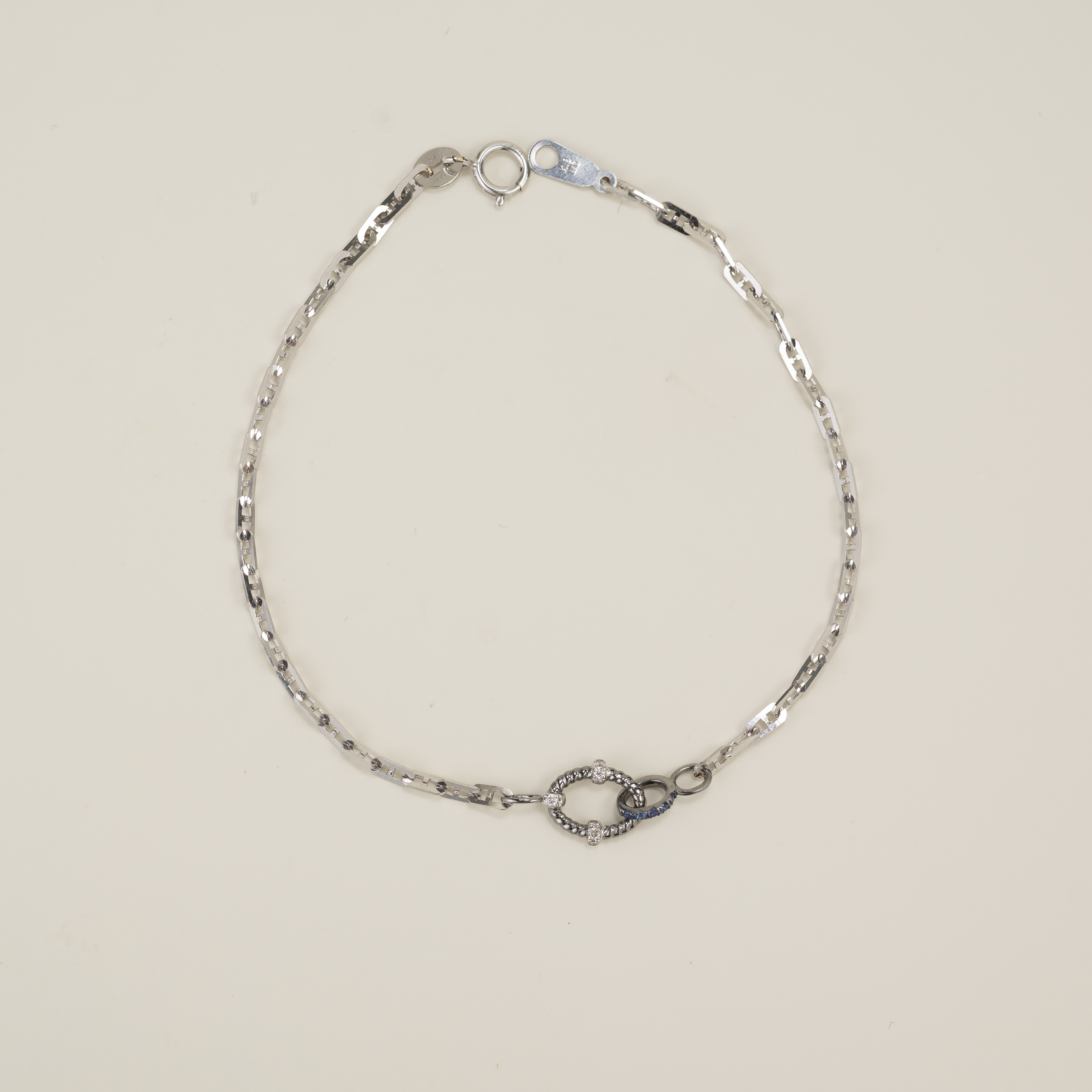 18K BG Serenith Diamond Blockchain Bracelet