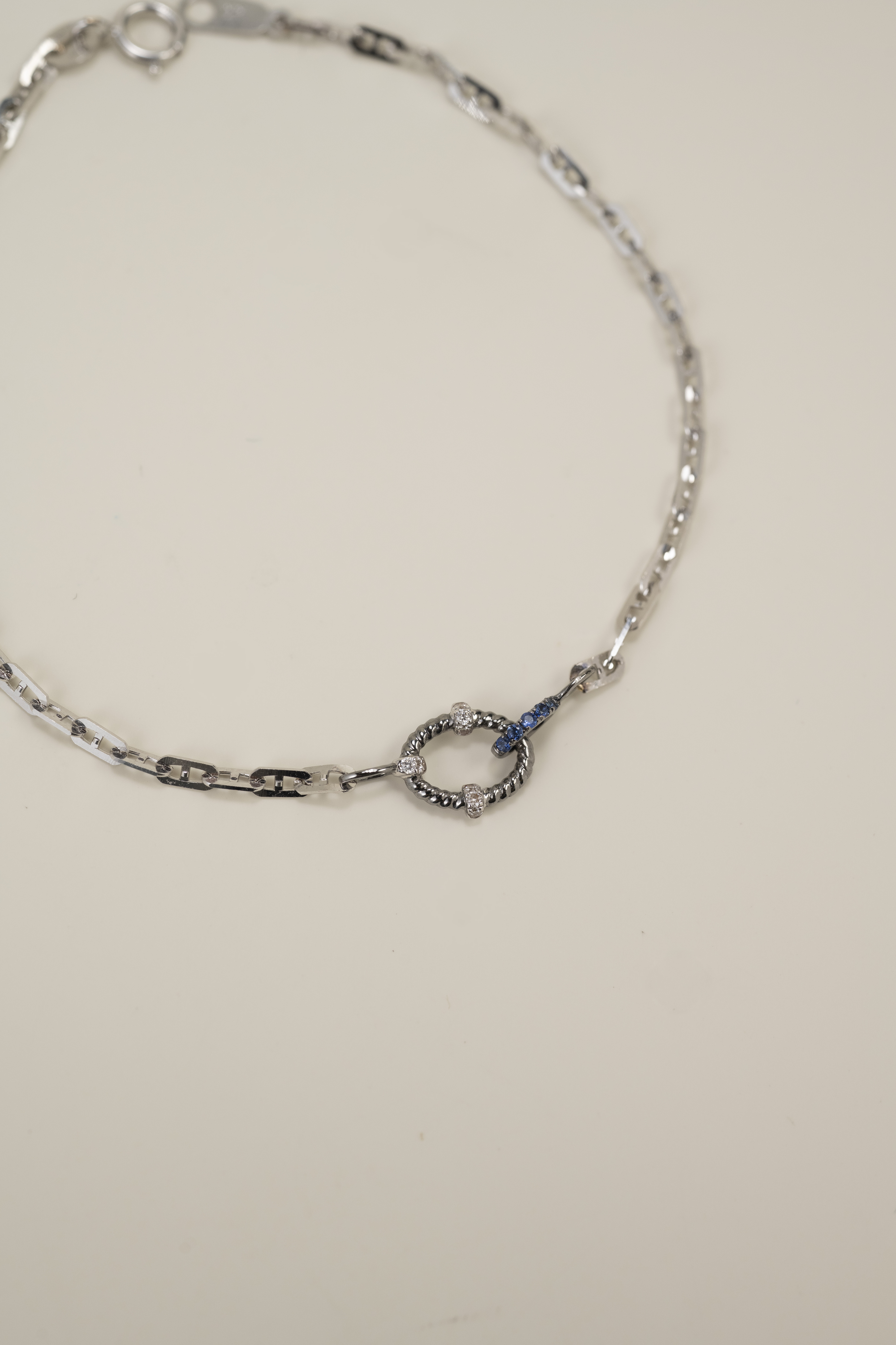 18K BG Serenith Diamond Blockchain Bracelet