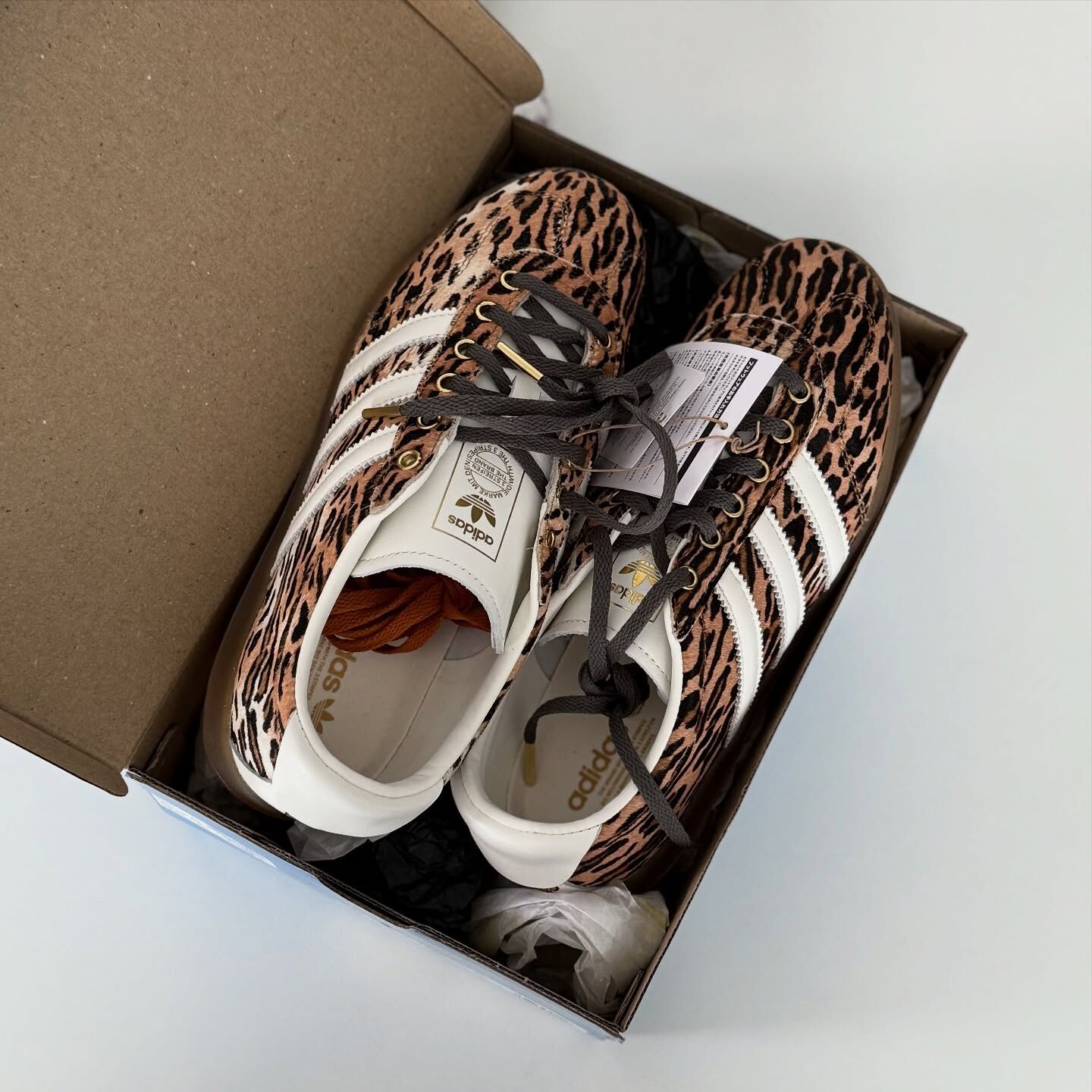 Adidas Originals Gazelle Lo Pro 日本新款 豹紋 動物紋 焦糖 薄底 復古鞋 KJ6574