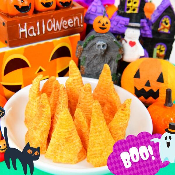 日本 HOUSE 好侍 金牛角 玉米餅 68g 萬聖節限定 (鹽味 / 烤玉米)