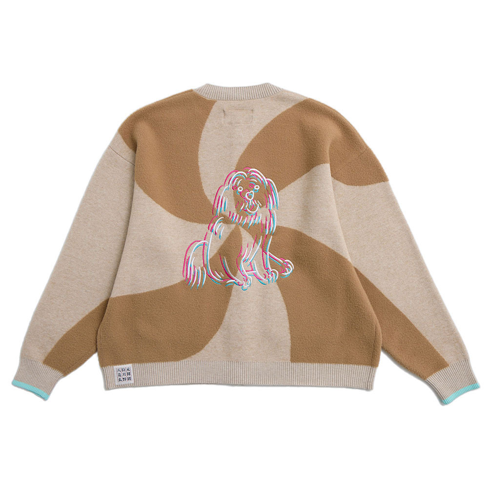 [The Pooch] Where's my Dog Maltese Cardigan Brown