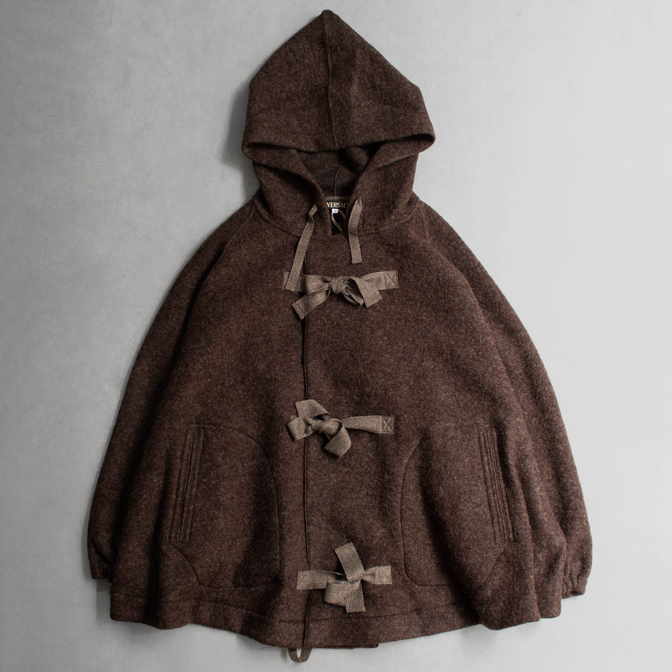 HAVERSACK SILVER KNIT SEAMAN'S PROTECTIVE PARKA 棕色 羊毛 毛呢 連帽 傘狀 外套