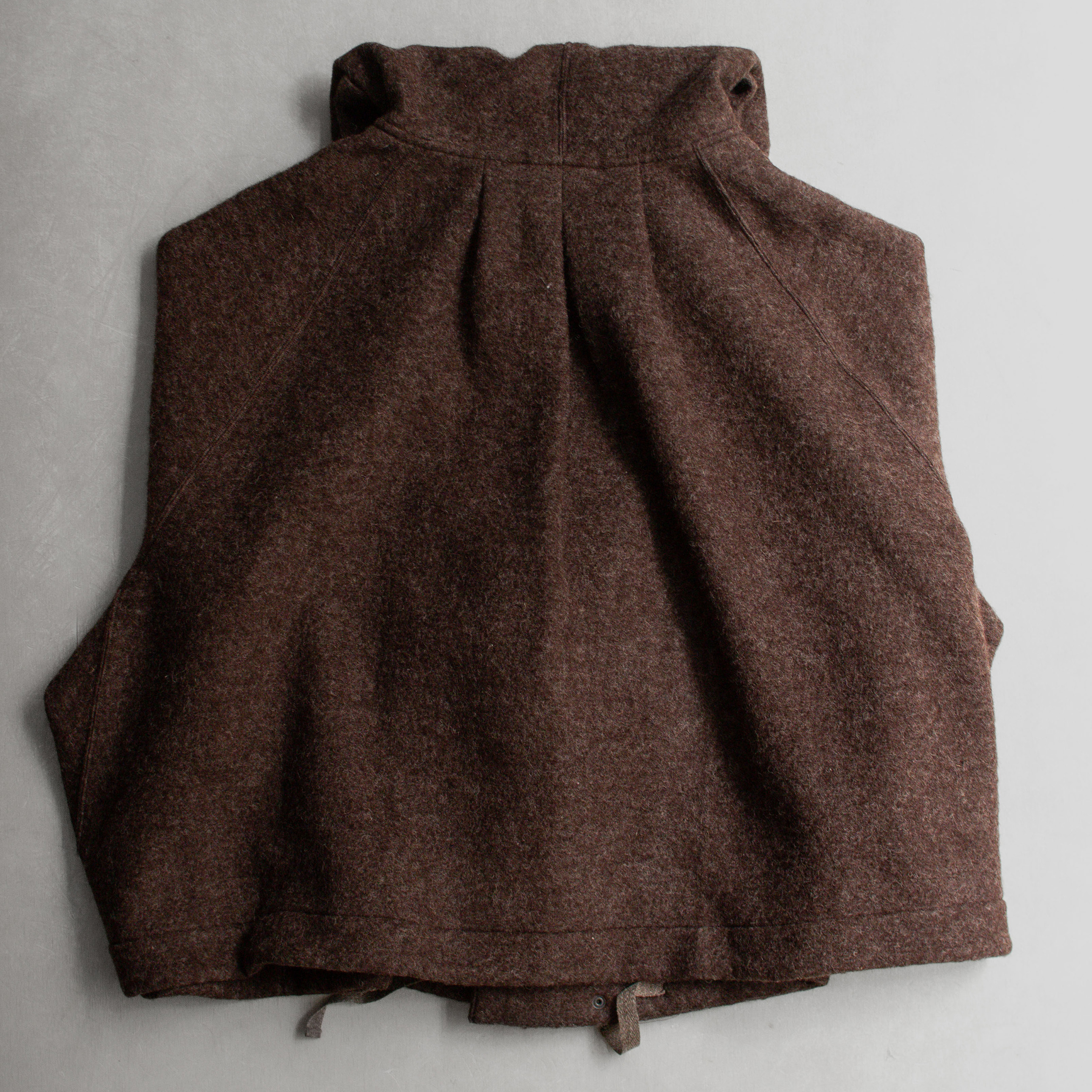 HAVERSACK SILVER KNIT SEAMAN'S PROTECTIVE PARKA 棕色 羊毛 毛呢 連帽 傘狀 外套