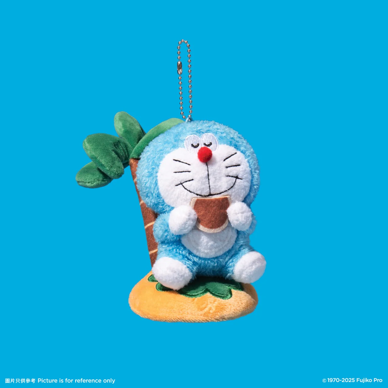 A05. Doraemon Plush Keychain - Palm Tree 毛絨鎖匙扣 - 棕櫚樹款 (Water Parade 2025)