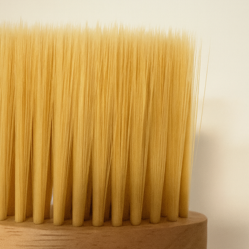 【綠印生活】縫隙清潔刷 - 橡膠木原色