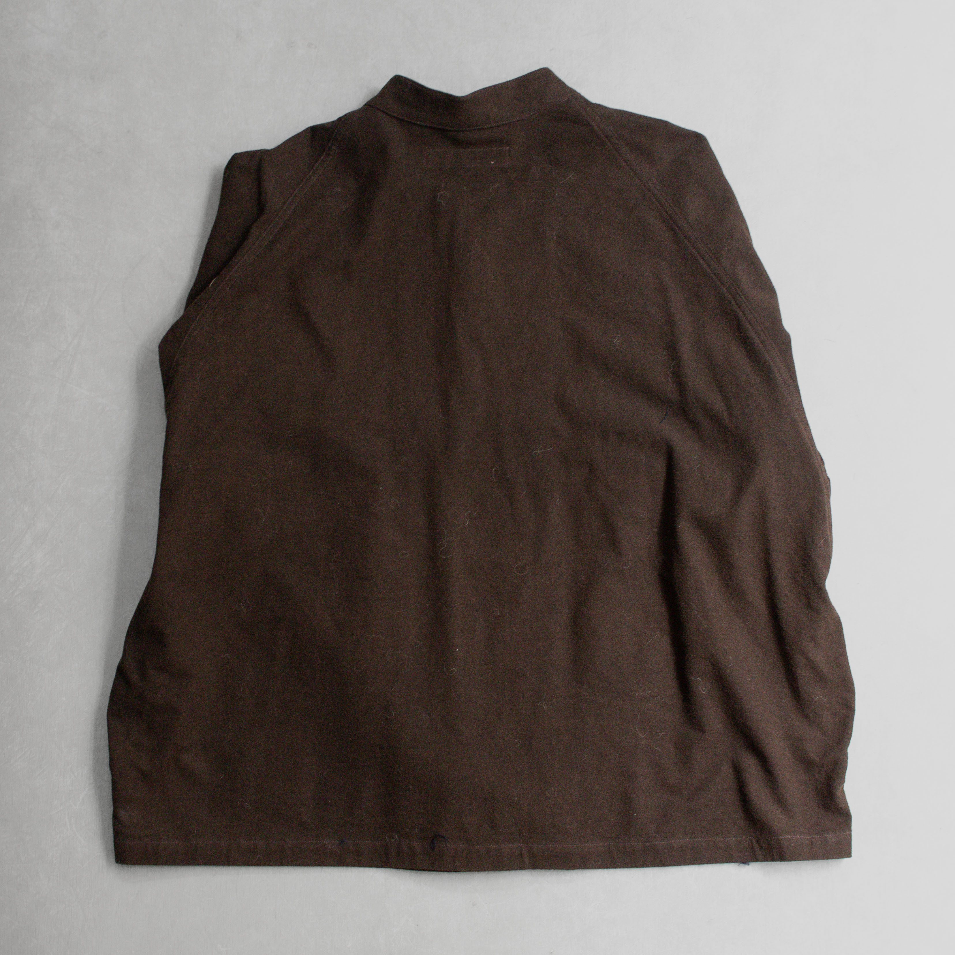 HAVERSACK MUD DYED FLANNEL STAND COLLAR JACKET 泥染 法蘭絨 繩結扣 立領 外套